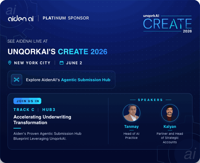 See AidenAI Live at UnqorkAI's CREATE 2026 – New York City, June 2